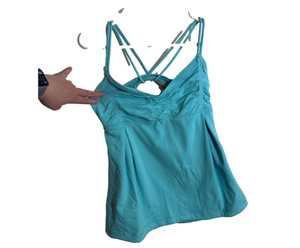 Lululemon Tank Top Size 8 Blue Athleisure Activewear